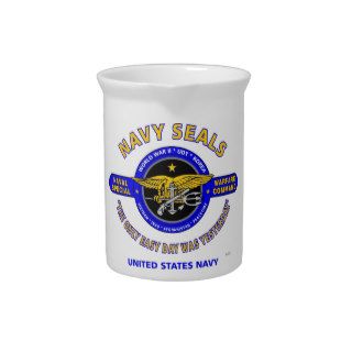 NAVY SEALS "THE ONLY EASY DAY WAS YESTERDAY" DRINK PITCHER