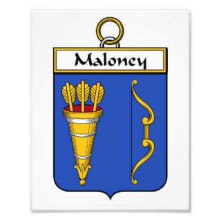 Maloney Family Crest Photographic Print