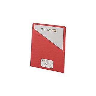 Smead(R) Slash File Jackets Convenience Pack, 9 1/2In. X 11 3/4In., Red, Pack Of 25 : File Folders : Office Products