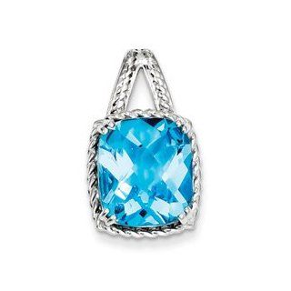 Sterling Silver Blue Topaz Pendant Cyber Monday Special: Jewelry Brothers: Jewelry