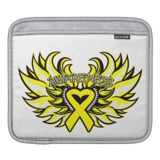 Suicide Prevention Awareness Heart Wings Sleeves For iPads
