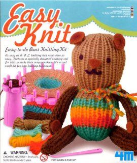 Children's Arts & Crafts Teddy Bear Knitting Kit Gift *Great Gift Idea*: Toys & Games