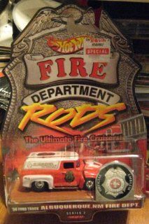 Hot Wheels Fire Department Rods '56 Ford Truck Albuquerque, NM Fire Dept Series 2 10/12 Toys & Games