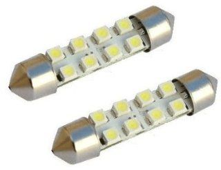 Cutequeen Red 42mm(1.72") 8 SMD 12V Festoon Dome Light LED Bulbs 211 2 212 2 569 578   Red (pack of 2): Automotive