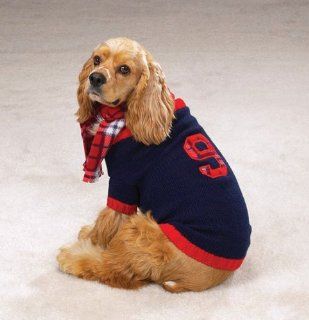 X LARGE   English Knit Rugby Dog Sweater: Pet Supplies