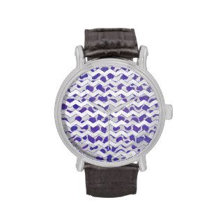 Dalmatian Purple and White Print Wristwatches
