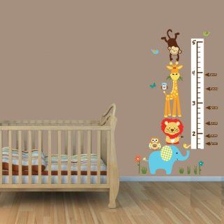 Color Me Happy Jungle Growth Chart Wall Decals, Jungle Stickers, Height Chart : Nursery Wall D?cor : Baby