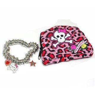 Pink Cookie Heart And Skull Charm Bracelet and Purse: Jewelry