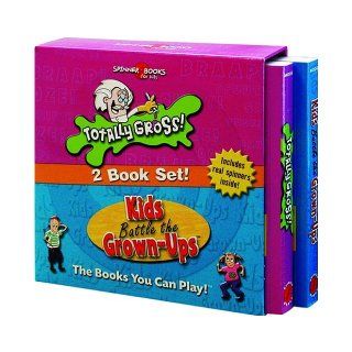 Spinner Books For Kids   2 Vol. Slipcase Edition (Totally Gross & Kids Battle The Grown Ups): University Games: 9781575289717: Books