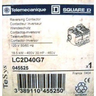 Telemecanique 40A 575V Reversing Contactor LC2D40G7: Motor Contactors: Industrial & Scientific