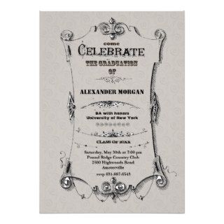 Graduation Scroll Invitation