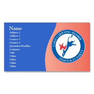 Democratic Party Business Card