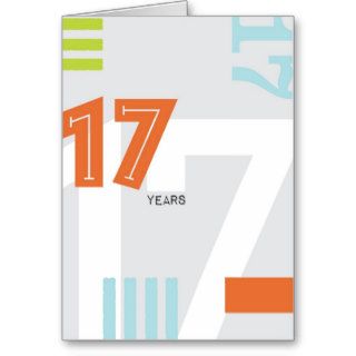 AA Anniversary Card 17 Years