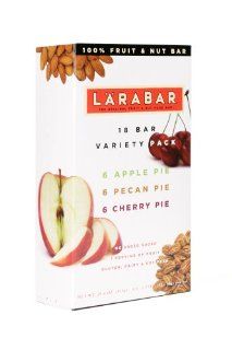 Larabar Bars Variety Pack Of Cherry Pie, Apple Pie, And Pecan Pie, 1.6 Ounce Bars (Pack of 18): Health & Personal Care