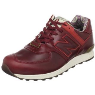 New Balance Men's M576 Premium Leather Bring Back Sneaker, Burgundy, 10 D(M) US: Fashion Sneakers: Shoes