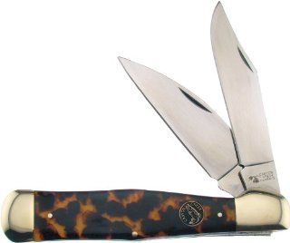 Frost Cutlery & Knives CCK561ITS Canyon Creek Coke Bottle Pocket Knife with Imitation Tortoise Shell Handles : Folding Camping Knives : Sports & Outdoors