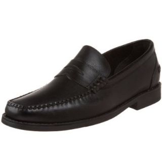 Bostonian Men's Divide Beefroll Penny Loafer,Black,8 W US: Shoes