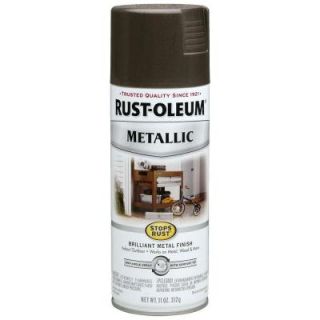 Rust Oleum Stops Rust 11 oz. Dark Bronze Bright Coat Metallic Spray Paint (6 Pack) 7272830