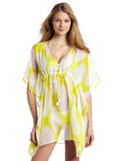 Echo Design Women's Bright Ikat Butterfly Shawl With Tassles, Chartreuse, One Size at  Womens Clothing store