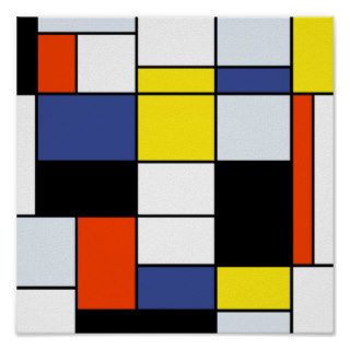 Mondrian   Composition A Large Poster Print