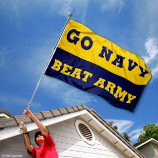 US Navy Shipmen Naval University Large College Flag : Outdoor Flags : Sports & Outdoors