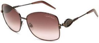 Roberto Cavalli Womens RC582SSW48F Metal Square Frame Sunglasses,Brown Frame/Pink Lens,One Size: Roberto Cavalli: Clothing