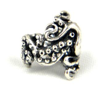 Sterling Silver Octopus Tentacle Twist Ear Cuff Earring Pierceless A Marty Magic Creation: men: Jewelry