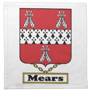 Mears Family Crest Napkins