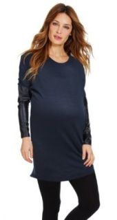 Envie De Fraises Women's Maternity Sweater Dress With Leather look Batwing Sleeves Us 4/6 at  Womens Clothing store:
