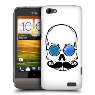 Head Case Designs Skull Hipsterism Hard Back Case Cover for HTC One V: Cell Phones & Accessories