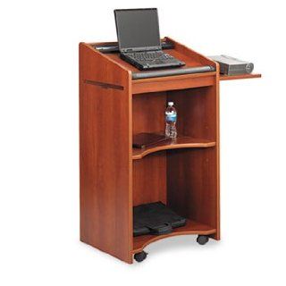 Executive Mobile Lectern, 25 1/4w x 19 3/4d x 46h, Cherry by SAFCO (Catalog Category: Presentations & Meeting Supplies / Lecterns) : Office Products
