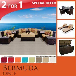 Bermuda 18 Piece Outdoor Wicker Patio Furniture Set B10fp42tts : Outdoor And Patio Furniture Sets : Patio, Lawn & Garden
