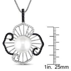Miadora 18k Gold South Sea Pearl and 7/8ct TDW Diamond Necklace (G H, SI1 SI2) Miadora Pearl Necklaces