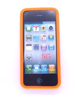 Cybertech TM Premium Soft Rubber Silicon Skin Cover Case for Apple iPhone 5 (Color: Orange)    for all color options, by searching ASIN number listed here: Combo 5 Colors Pack   B009B4YJFS, Transparent White   B009B4VLYA, Black   B009B597B8, Blue   B009B54