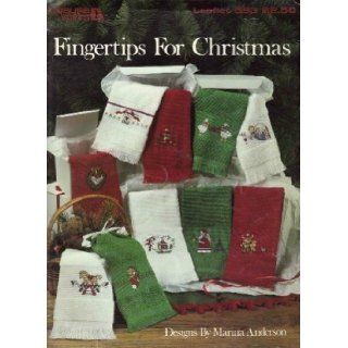 Fingertips for Christmas (Cross Stitch, Towels) (Leisure Arts, #593): Marina Anderson: Books