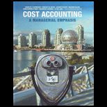 Cost Accounting A Managerial Emphasis (Canadian) (Bad Printing)