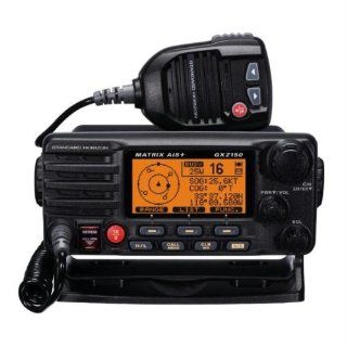 Standard Horizon GX2150B Standard Matrix AIS and VHF Marine Radio   Black  Boating Radios  GPS & Navigation