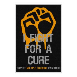 Multiple Sclerosis Awareness Posters Fight Cure