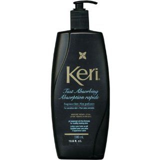 Keri Fast Absorbing Fragrance Free Moisture Therapy Lotion for Sensitive Skin 19.6 oz (580 ml): Health & Personal Care