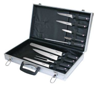 Wenger Grand Maitre 9 Piece Chef's Knife Set and Case: Kitchen & Dining