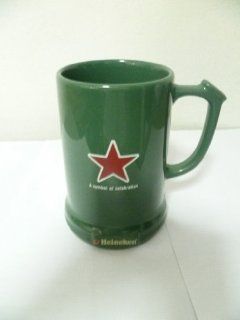 New Green Heineken Beer Mug Glasses Logo Glass Thailand: Kitchen & Dining