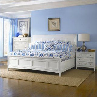 Magnussen Kentwood Panel Bed in White  : Home & Kitchen