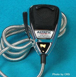 Astatic 636L Chrome Noise Canceling CB Radio Mic 4 pin plug Cobra Uniden Galaxy Superstar: Car Electronics