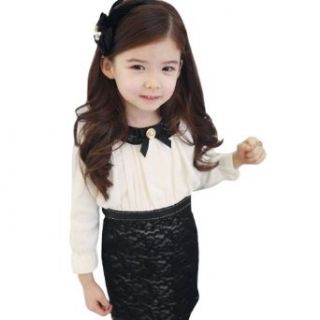 Little Hand Girls Lace Chiffon Party Dress: Clothing