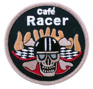 Cafe Racer Rider Skull Triumph Logo Biker Embroidered [ 3 Inches] Patch 