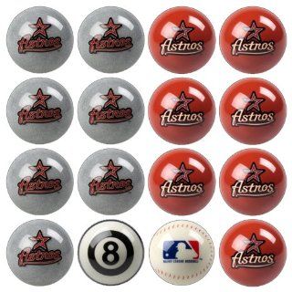 Houston Astros MLB 8 Ball Billiard Set : Sports Fan Billiards Equipment : Sports & Outdoors