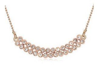 Charm Jewelry Swarovski Crystal Element 18k Rose Gold Plated Clear Crystal Rainbow Elegant Fashion Necklace Z#597 Zg51e9f9: Jewelry
