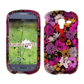 2D Multi Pink Flowers Samsung Galaxy Exhibit (2013) T599 T Mobile Case Cover Phone Protector Snap on Cover Case Faceplates: Cell Phones & Accessories