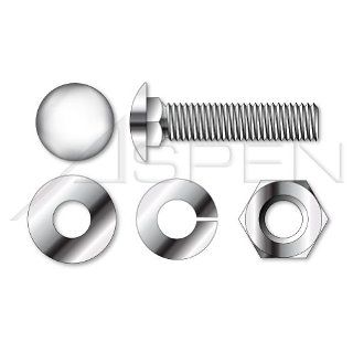 (600pcs each) 1/4" 20 X 3/4 Carriage Bolts, Hex Nuts, Flat Washers and Lock Washers, Stainless Steel 18 8 Ships FREE in USA: Industrial & Scientific