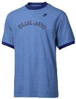 Toronto Blue Jays Light Blue MLB Cooperstown Short Sleeve Ringer Tee Shirt By Nike Team Sports (XL=48) : Sports Fan T Shirts : Sports & Outdoors